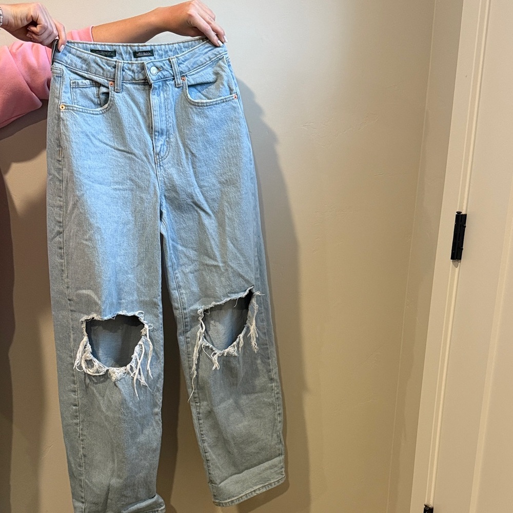 Distressed Light Blue Women's Jeans